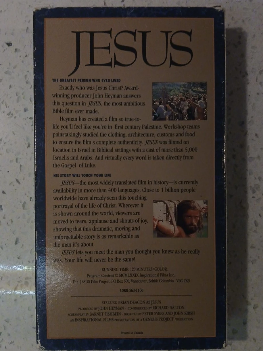 Jesus Film VHS