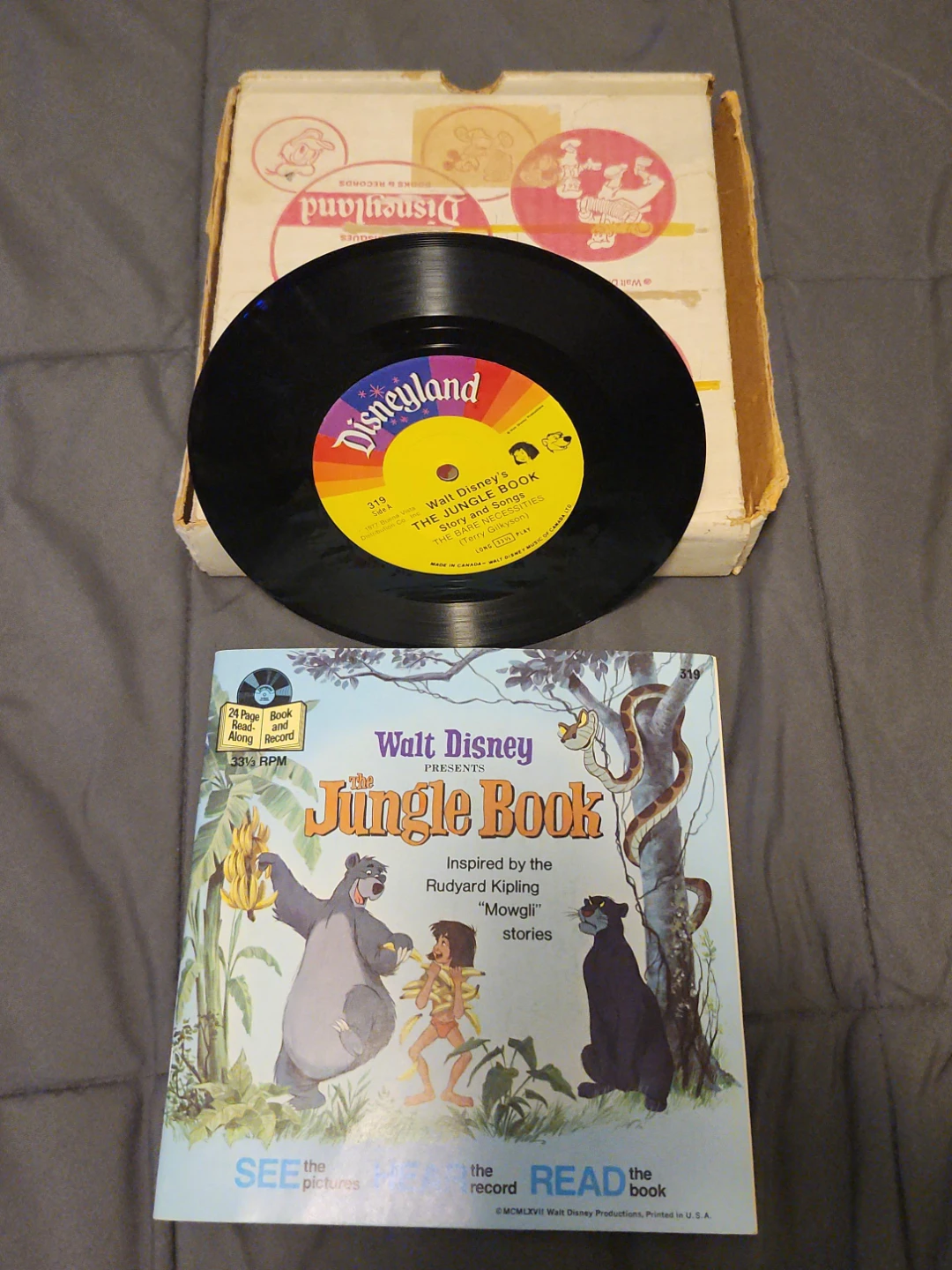 Walt Disney's 1967~"The Jungle Book" Story and Songs Record