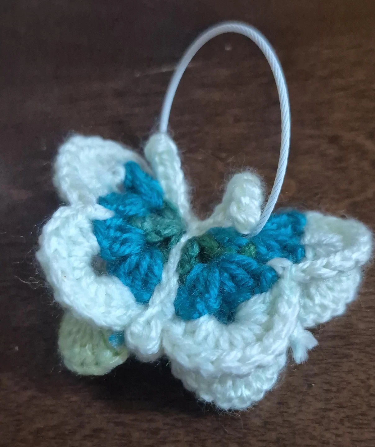 Handmade Crocheted Butterfly Ornament