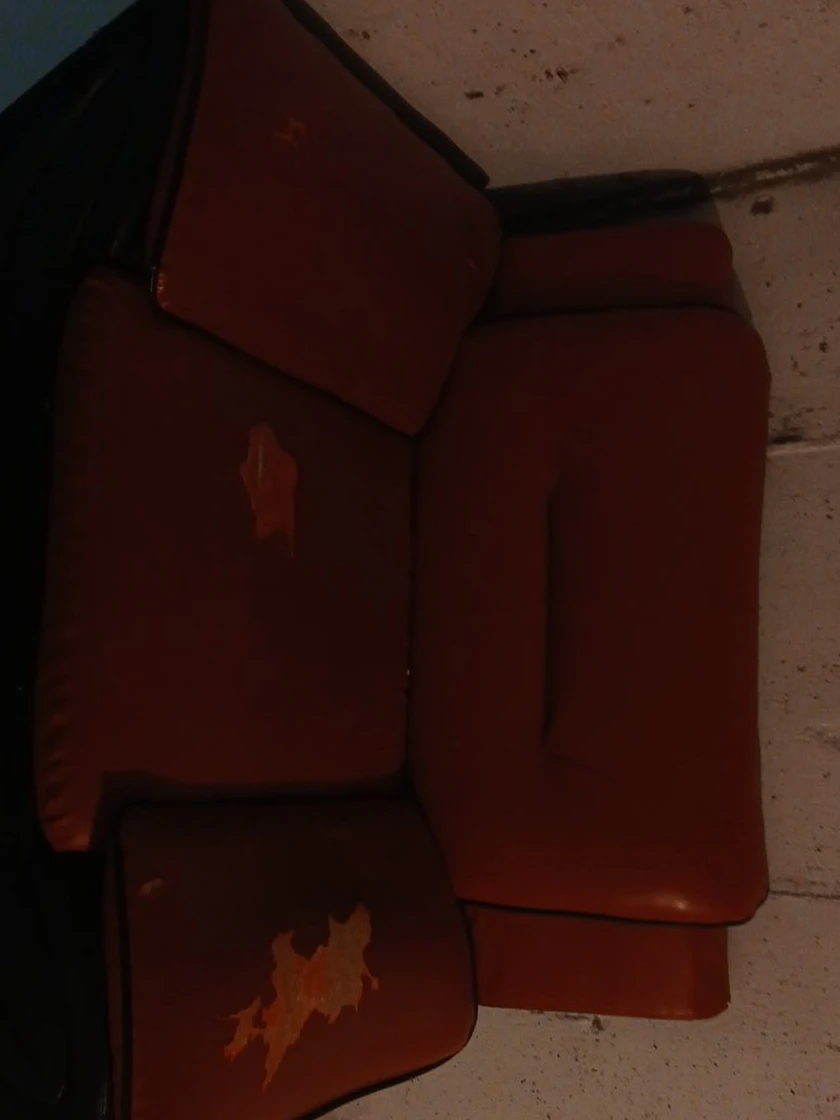 Red sofa