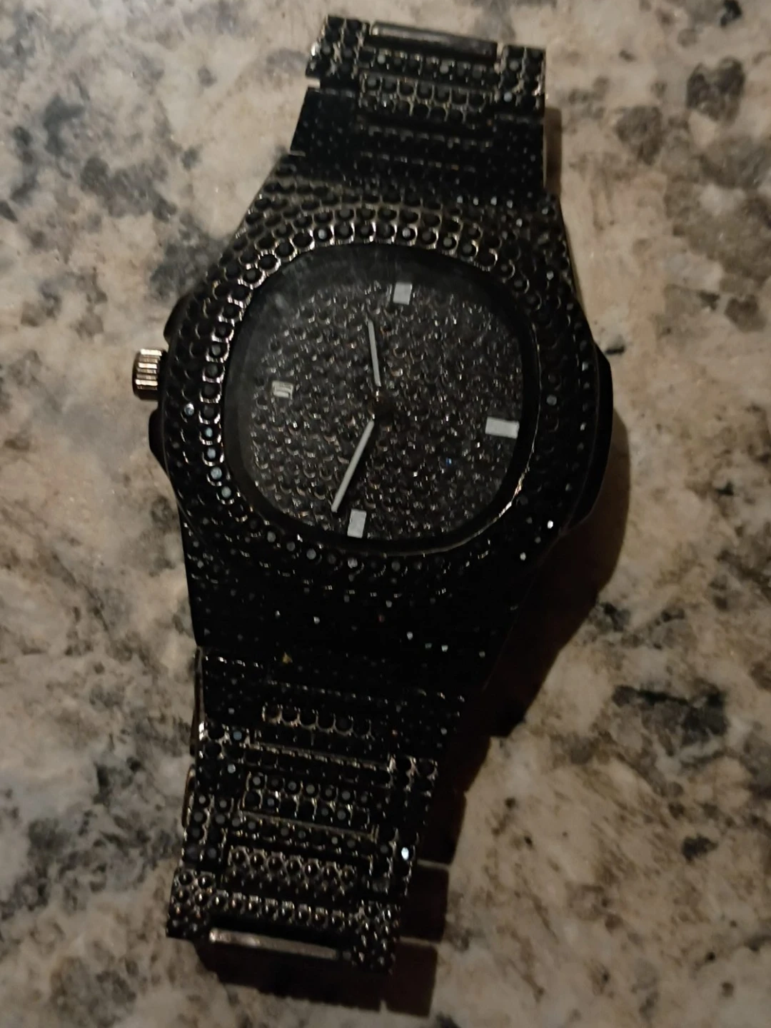 Black Bling Watch