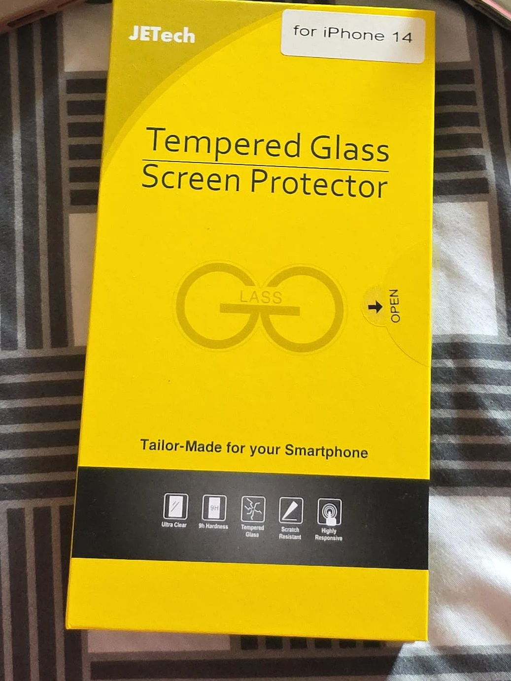 JETech Tempered Glass Screen Protector for iPhone 14