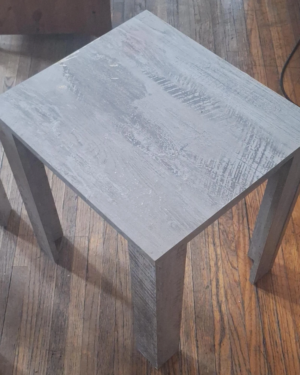 Grey Wash Side Table x2