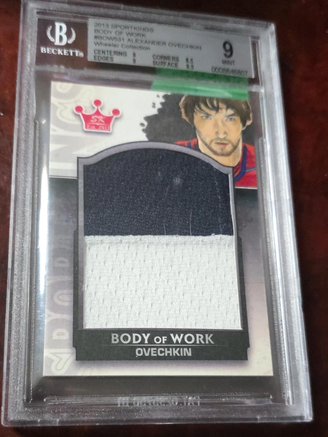 2013 Sportkings Alexander Ovechkin Body of Work Card