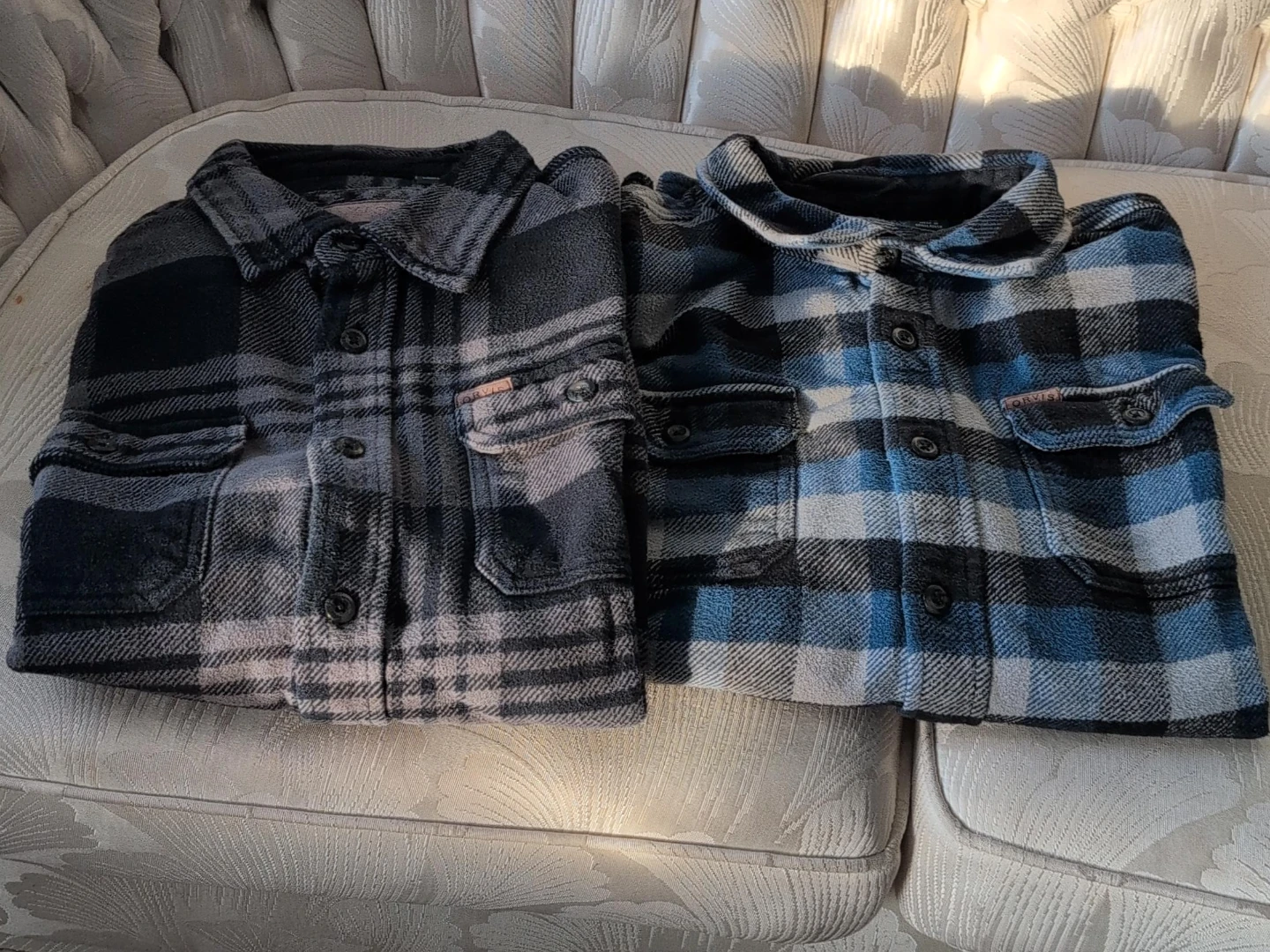 Two Orvis Flannel Shirts