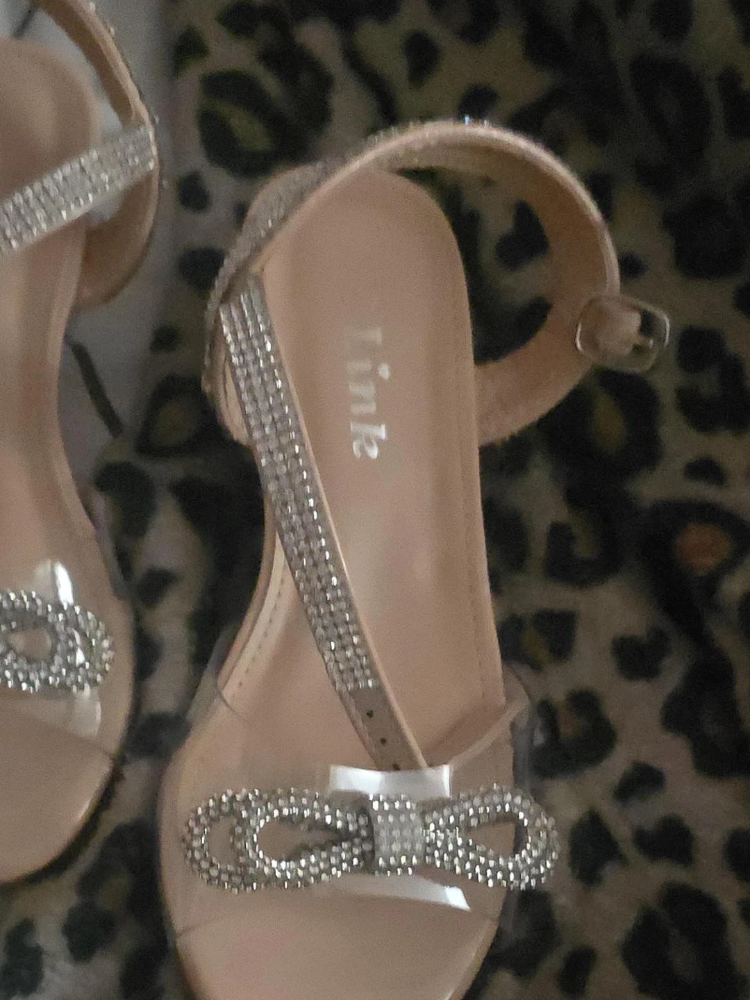 Tink heels with rhinestones