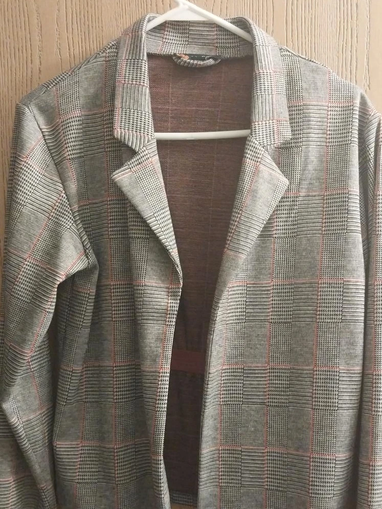 Women's Plaid Blazer