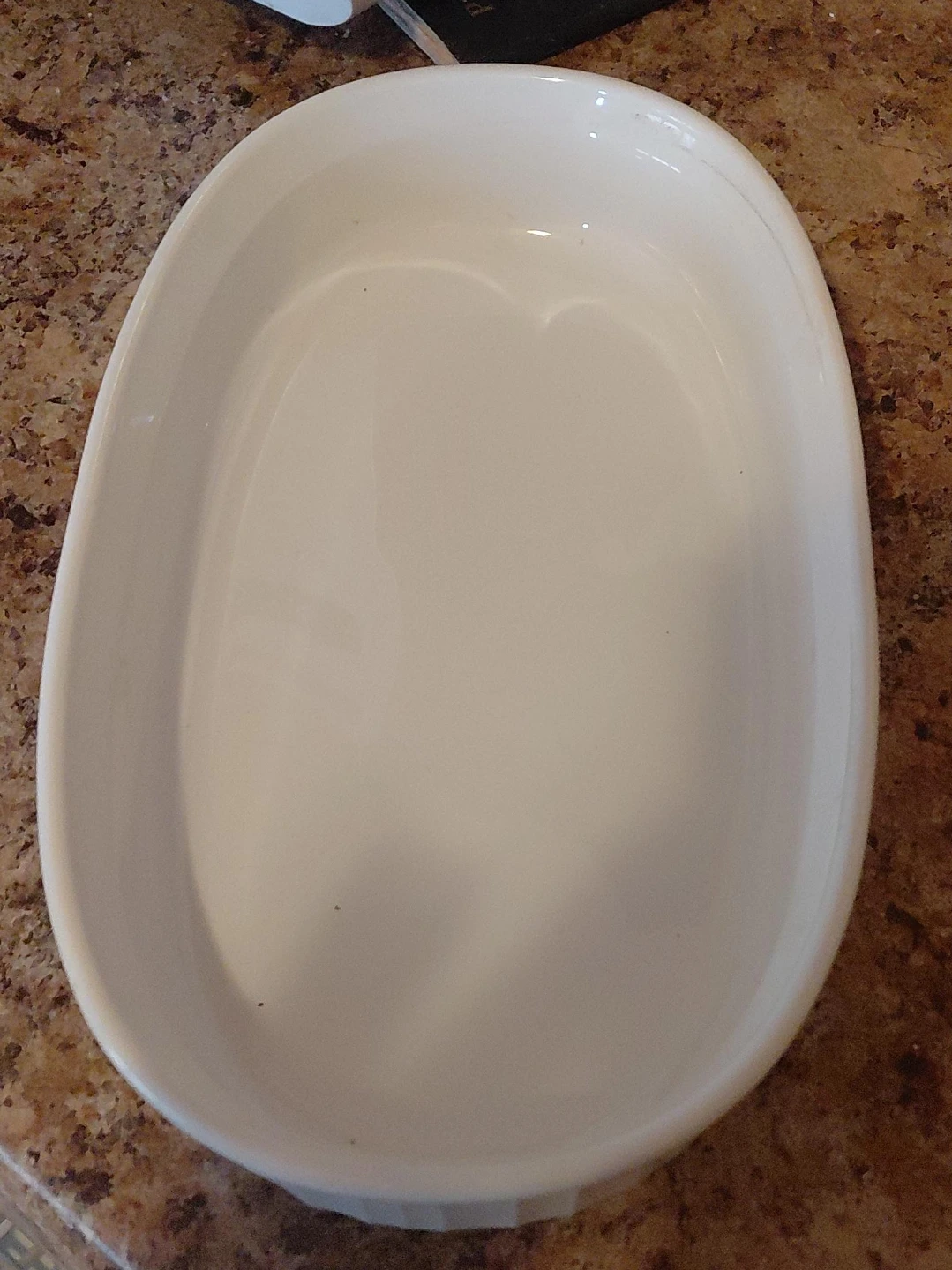 White Oval Baking Dish