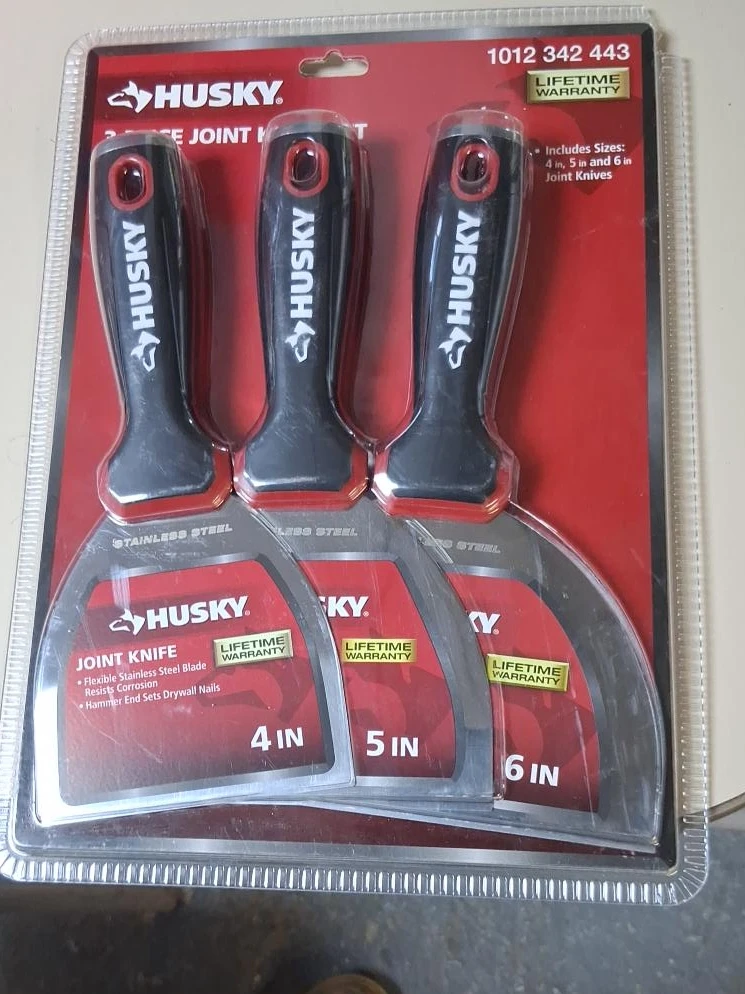 Husky 3-Piece Joint Knife Set (4, 5, 6 inch)