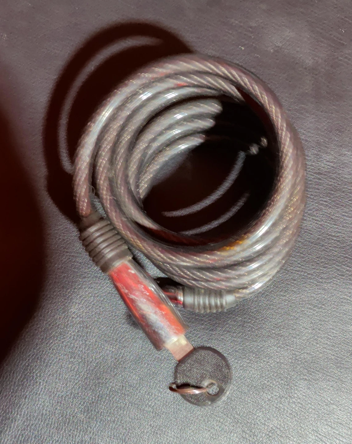 Coiled Bike Lock with Key
