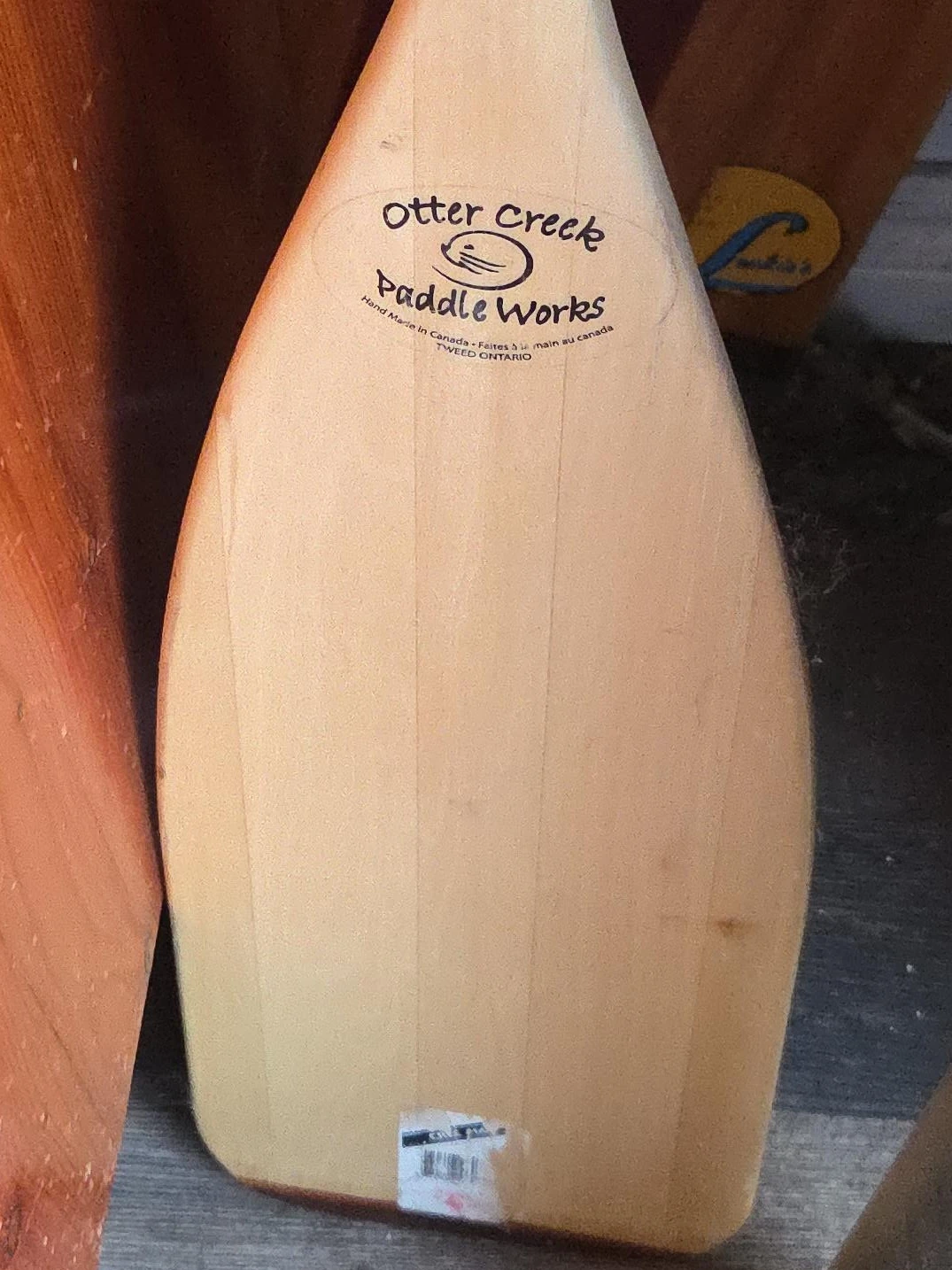 Otter Creek Paddle Works Wooden Canoe Paddle
