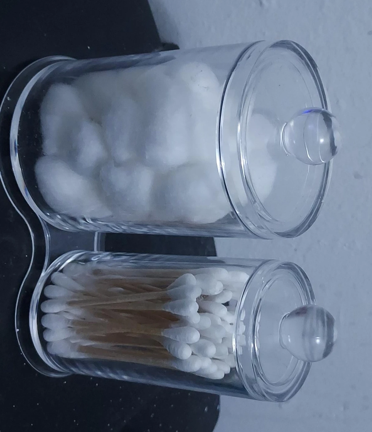 Clear Acrylic Double Apothecary Jar Holder