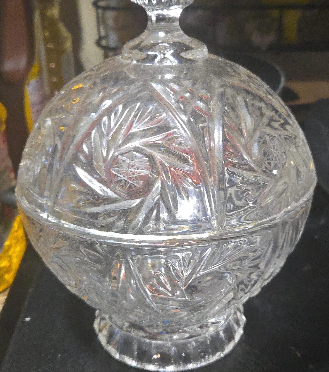 Crystal Candy Dish with Lid