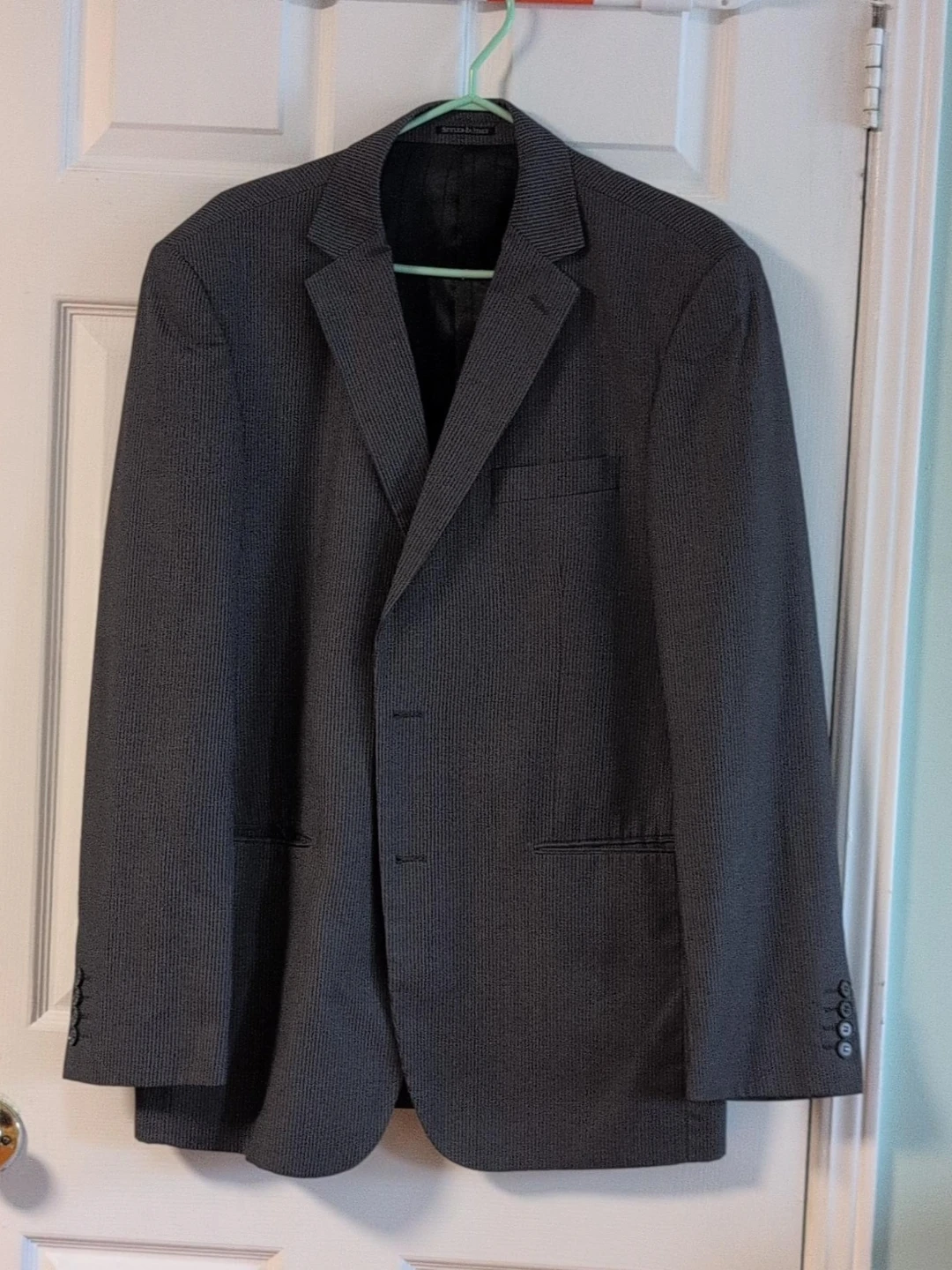 Men's Grey Striped Blazer