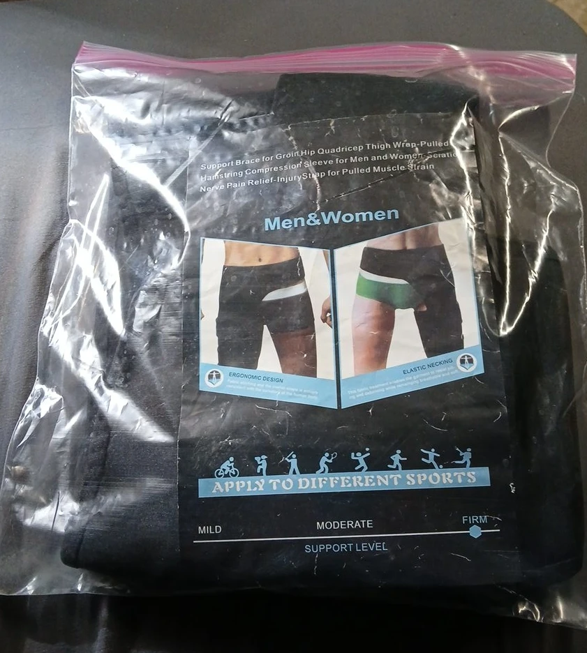 Unisex Hip Quadricep Thigh Support Brace Compression Sleeve