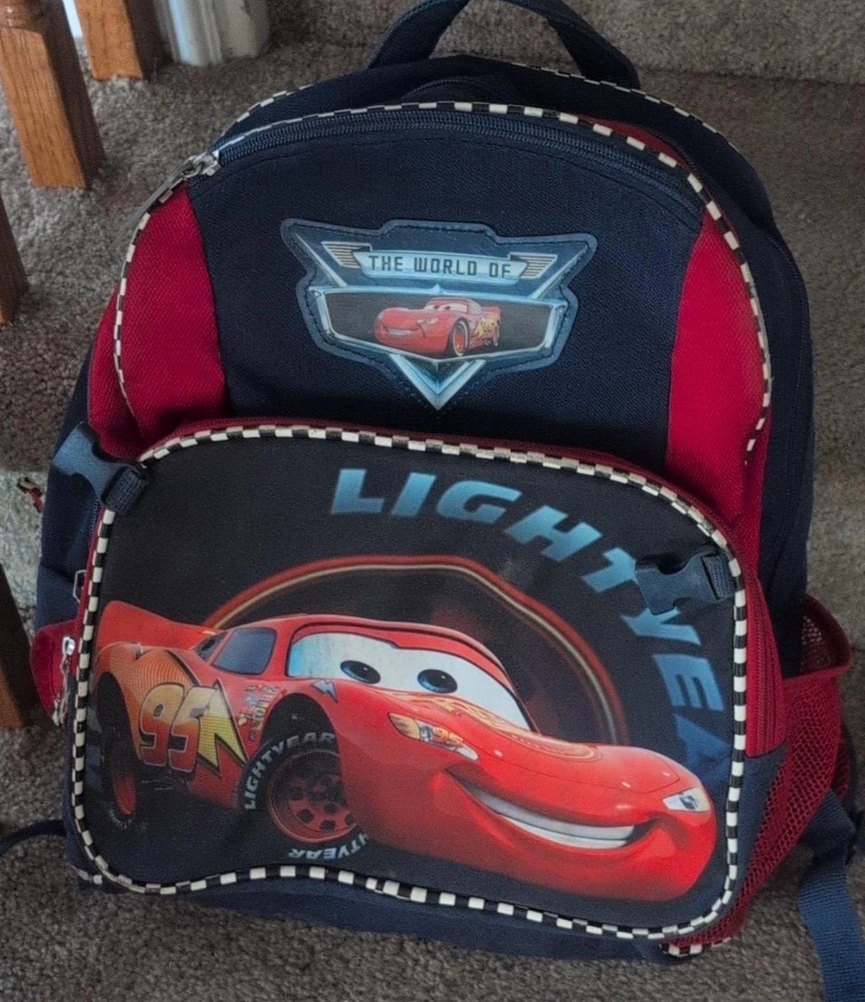 Disney Pixar Cars Lightning McQueen Backpack