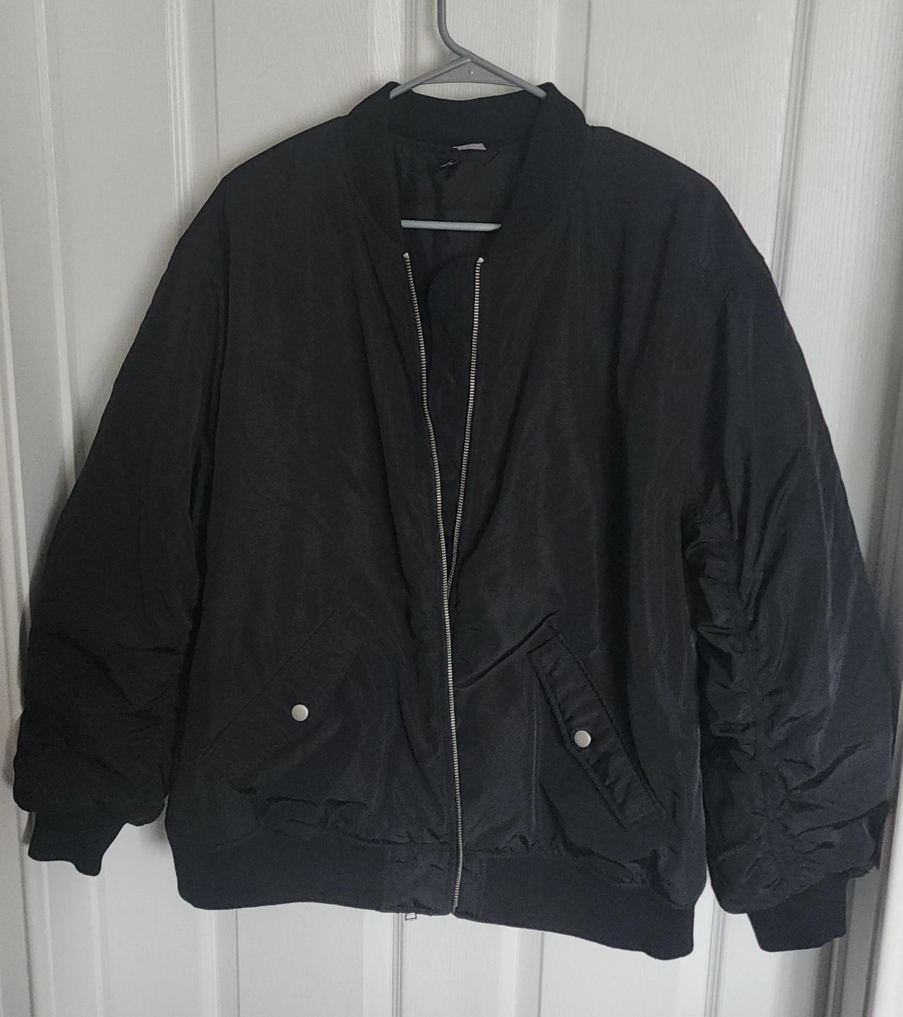 H&M Women Black Bomber Jacket