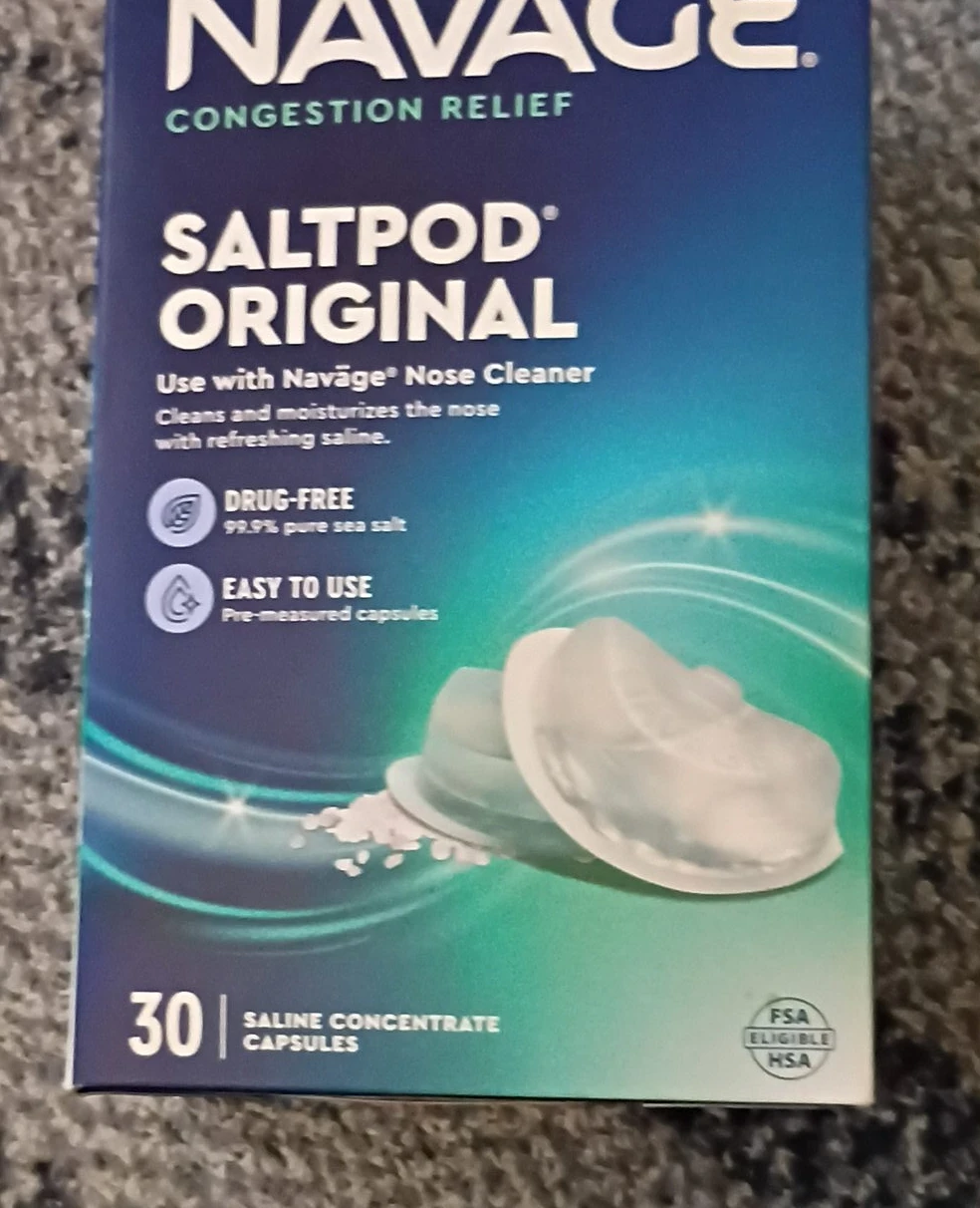 Navage Saltpod Original Saline Concentrate Capsules - 30 Count