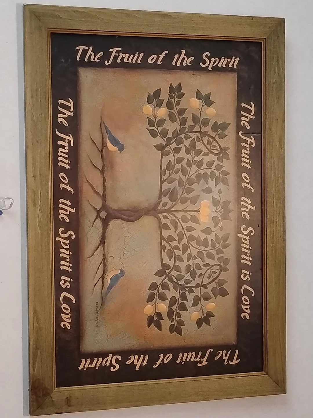 Framed Art Print: The Fruit of the Spirit is Love