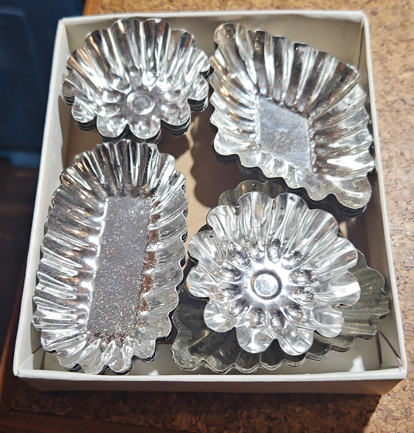 Tartlet Tin Molds - Set of 4 Different Shapes