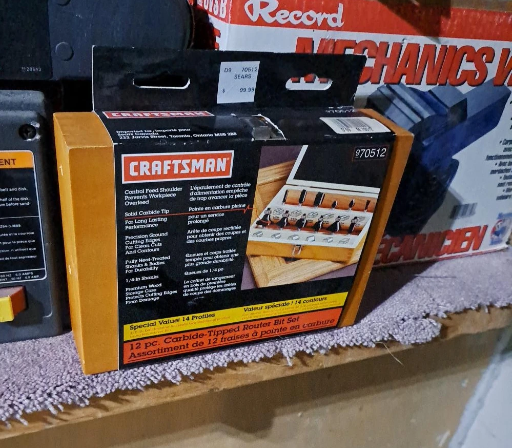 Craftsman 12 pc. Carbide-Tipped Router Bit Set