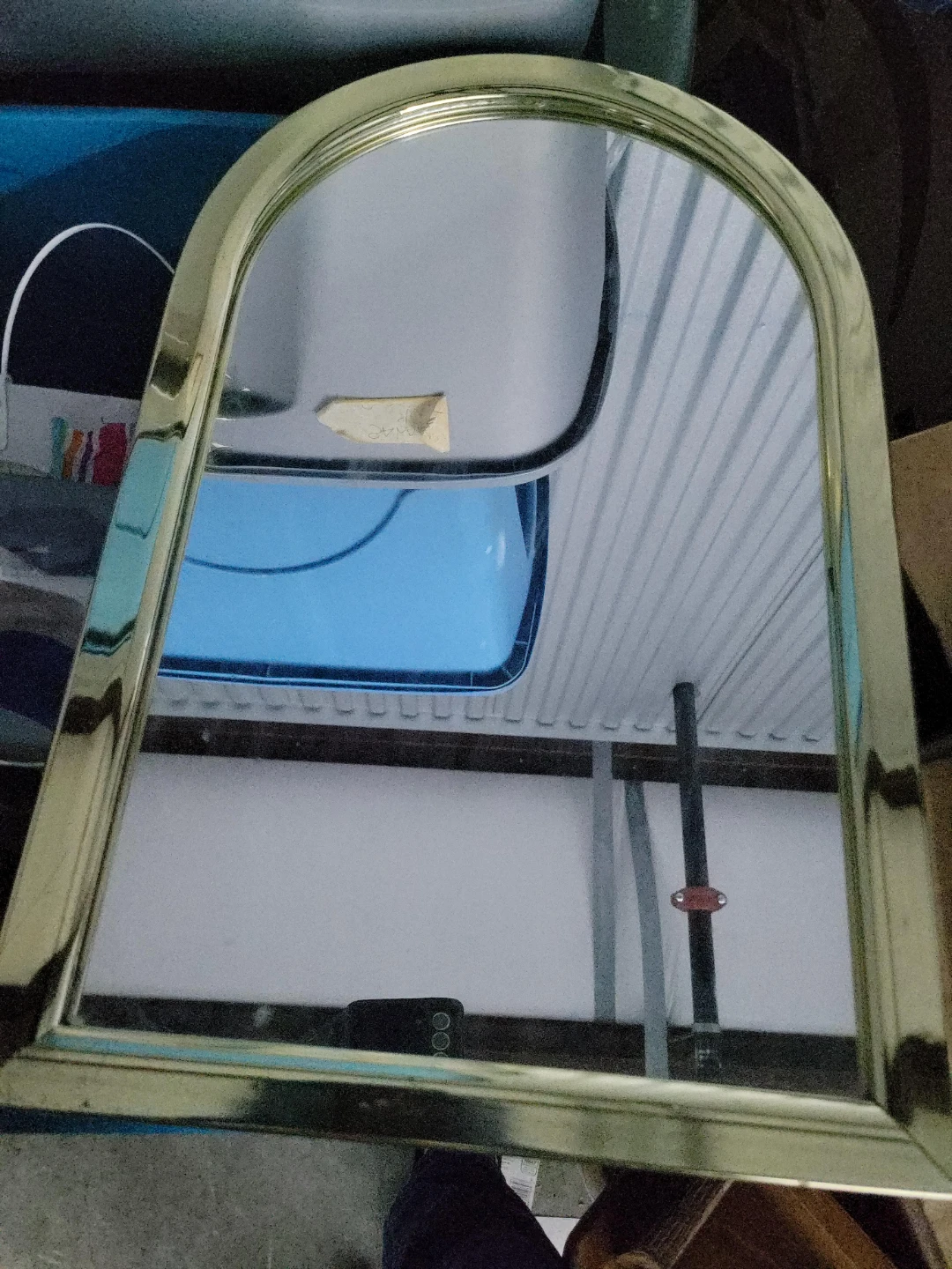 Arched Gold Frame Mirror