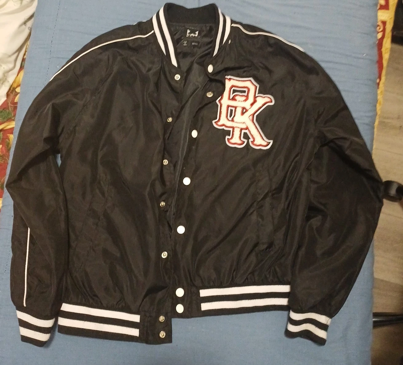 Black Varsity Jacket with BK Patch