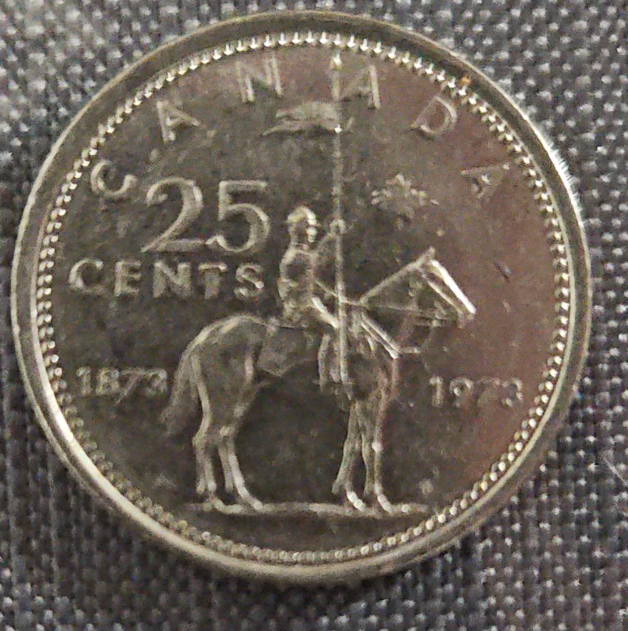 1973 Canadian 25 Cents Coin