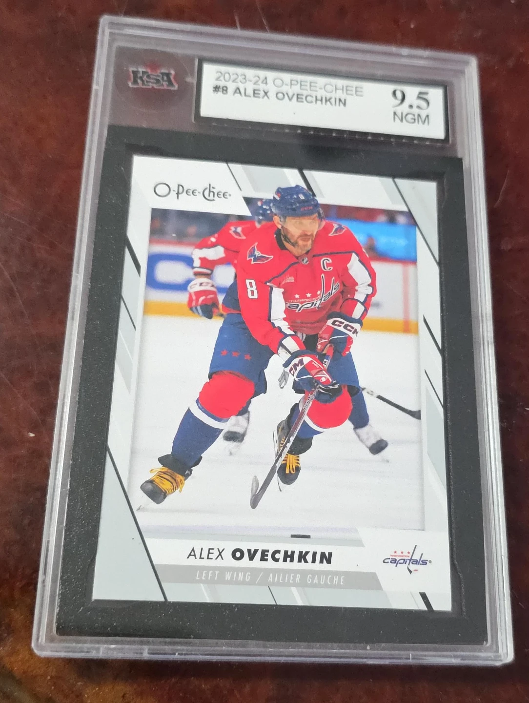 2023-24 O-Pee-Chee Alex Ovechkin Hockey Card #8 (9.5 NGM)