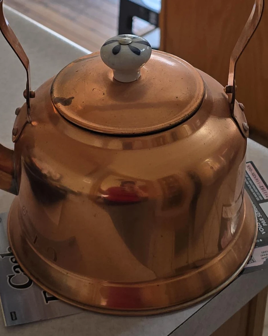 Copper Kettle with Ceramic Handle
