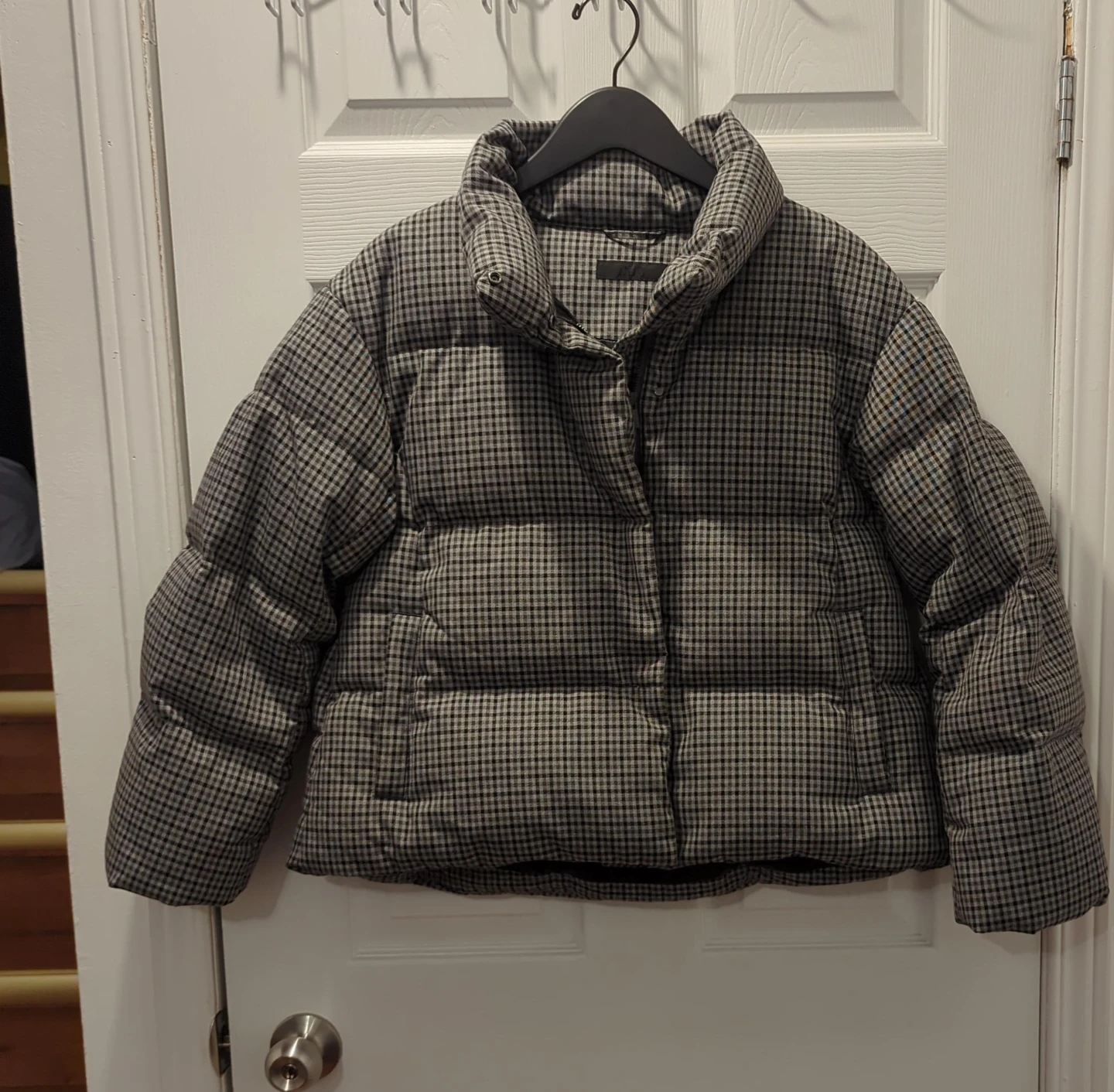 Plaid Puffer Jacket
