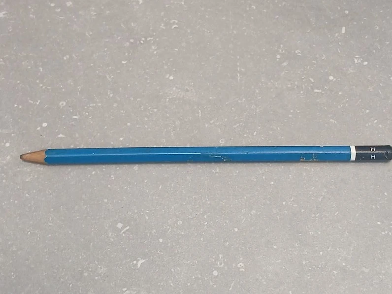 Blue H Pencil