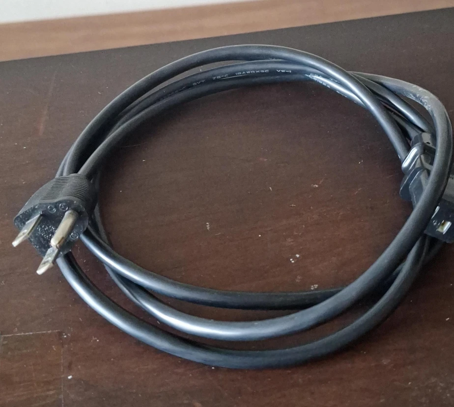 10 ft Black Power Cord Cable