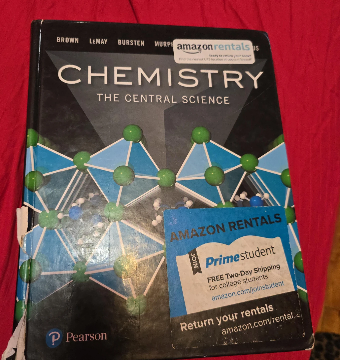 Chemistry: The Central Science Textbook by Brown, LeMay, Bursten