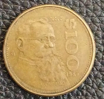 Mexico 100 Pesos Coin 1983