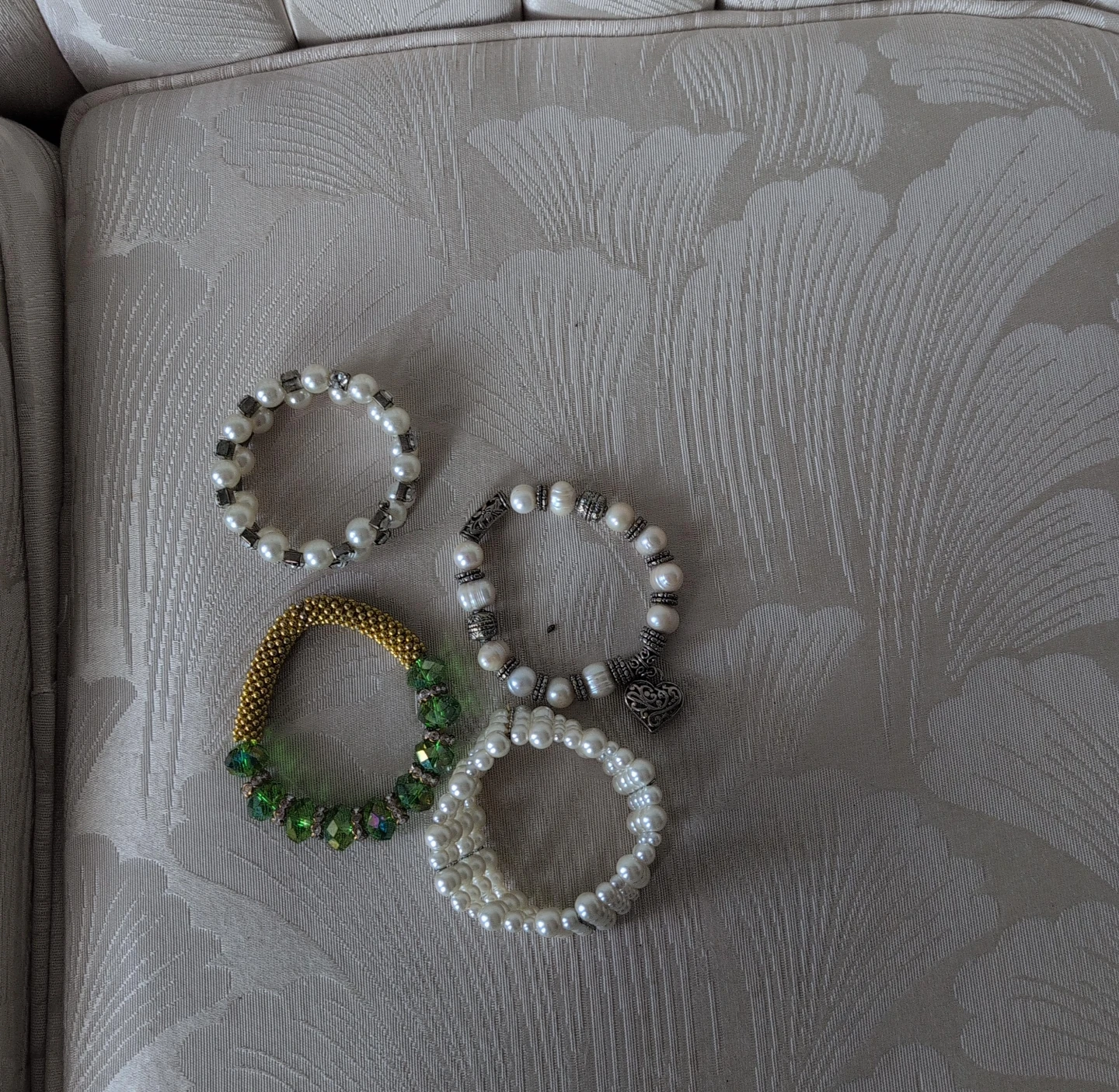 Set of 4 fashion bracelets $3 each
