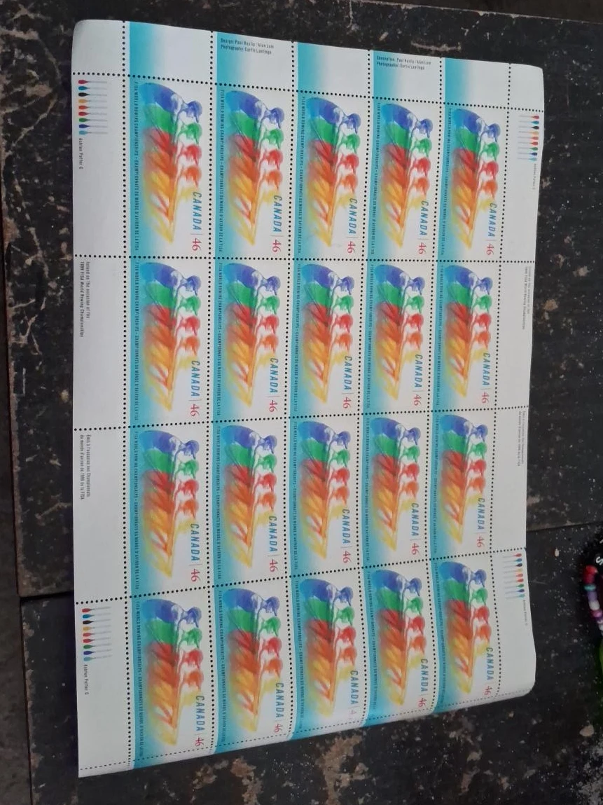 1999 Canada World Rowing Championships Stamps (Sheet)