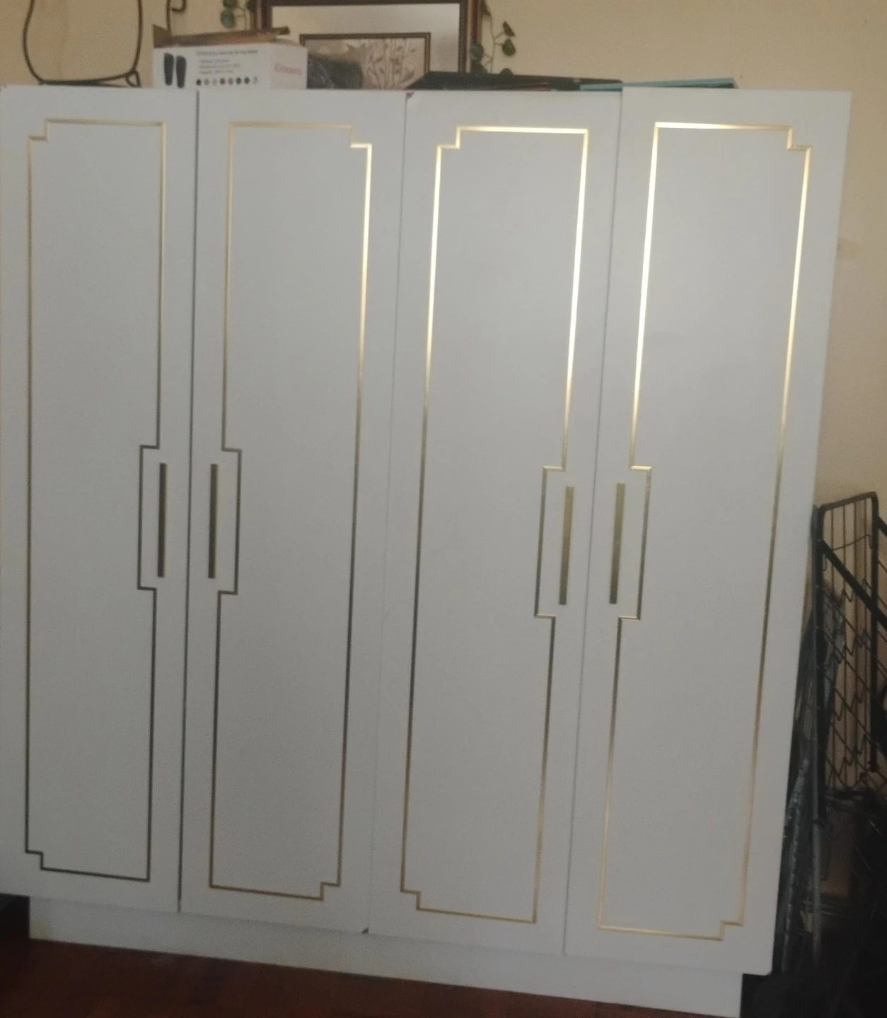 Closet wall unit.