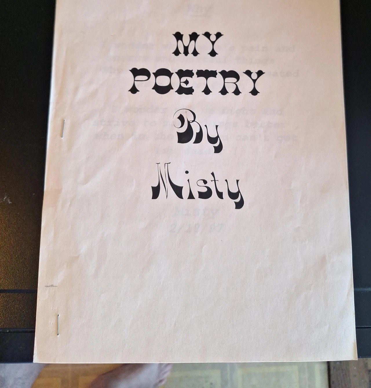 My Poetry by Misty