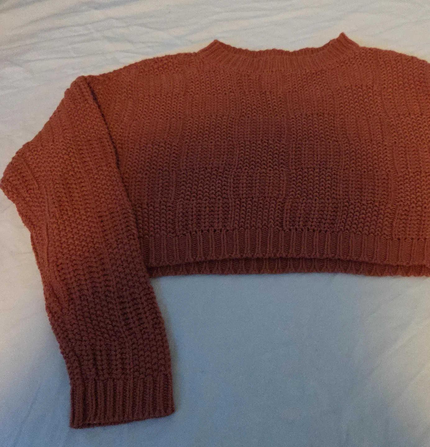 Cropped Knit Sweater