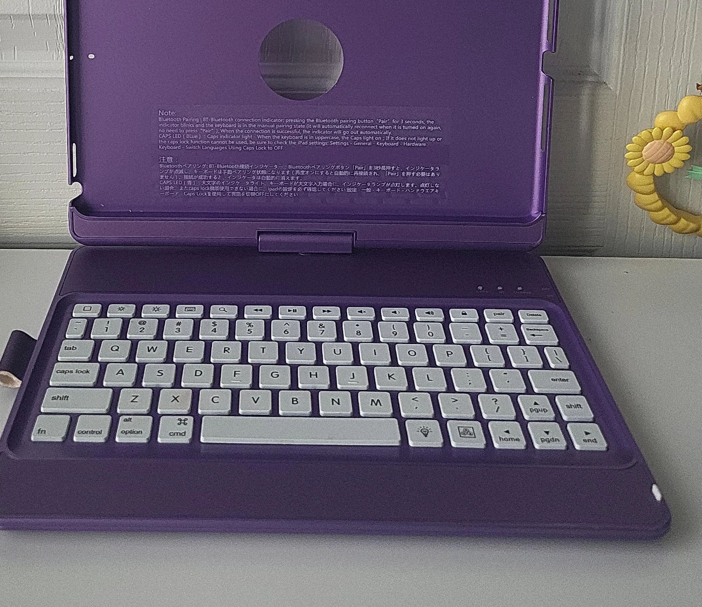 Purple Folio Keyboard Case for iPad