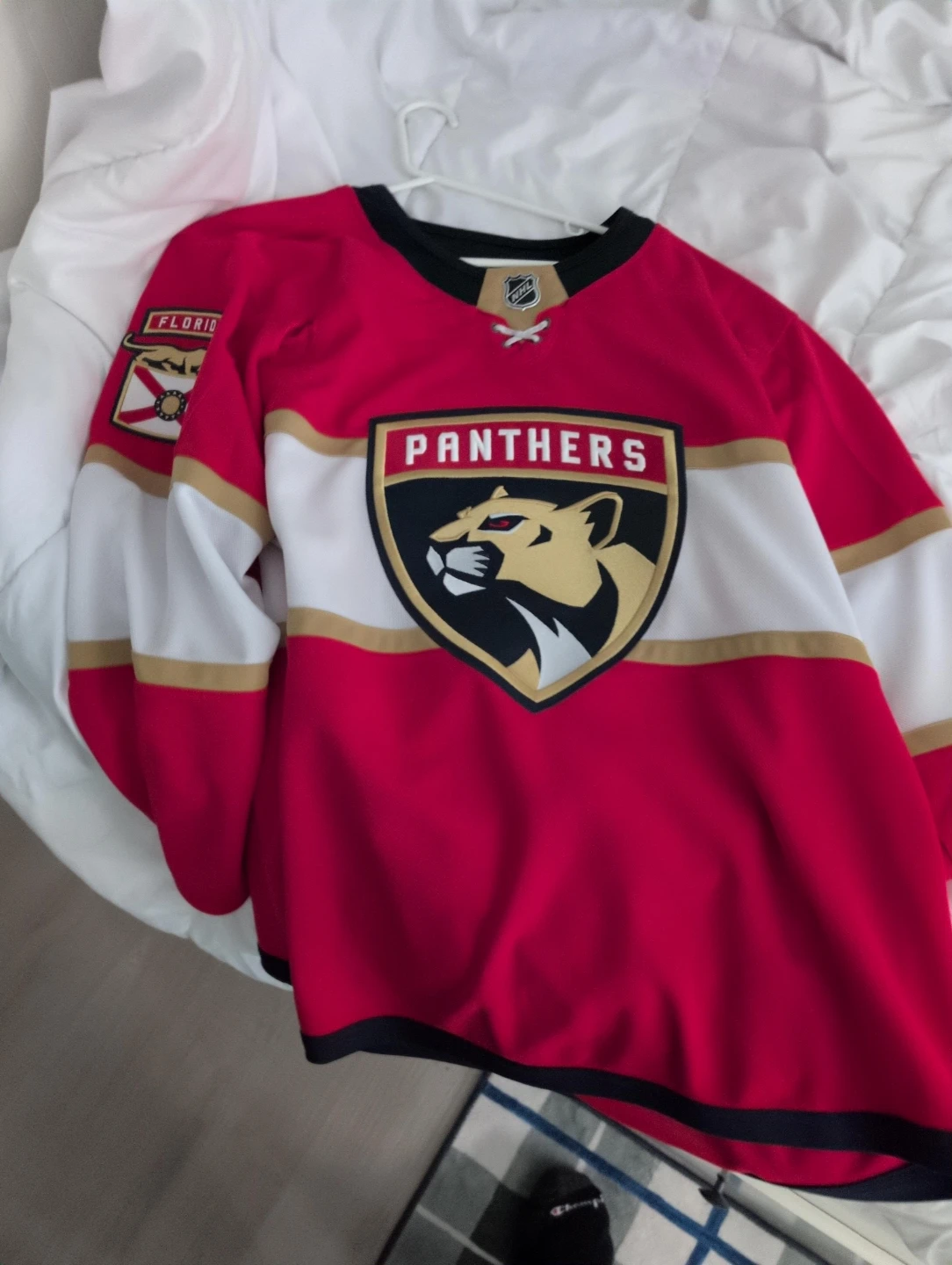 Florida Panthers Home Adidas Primegreen size 56