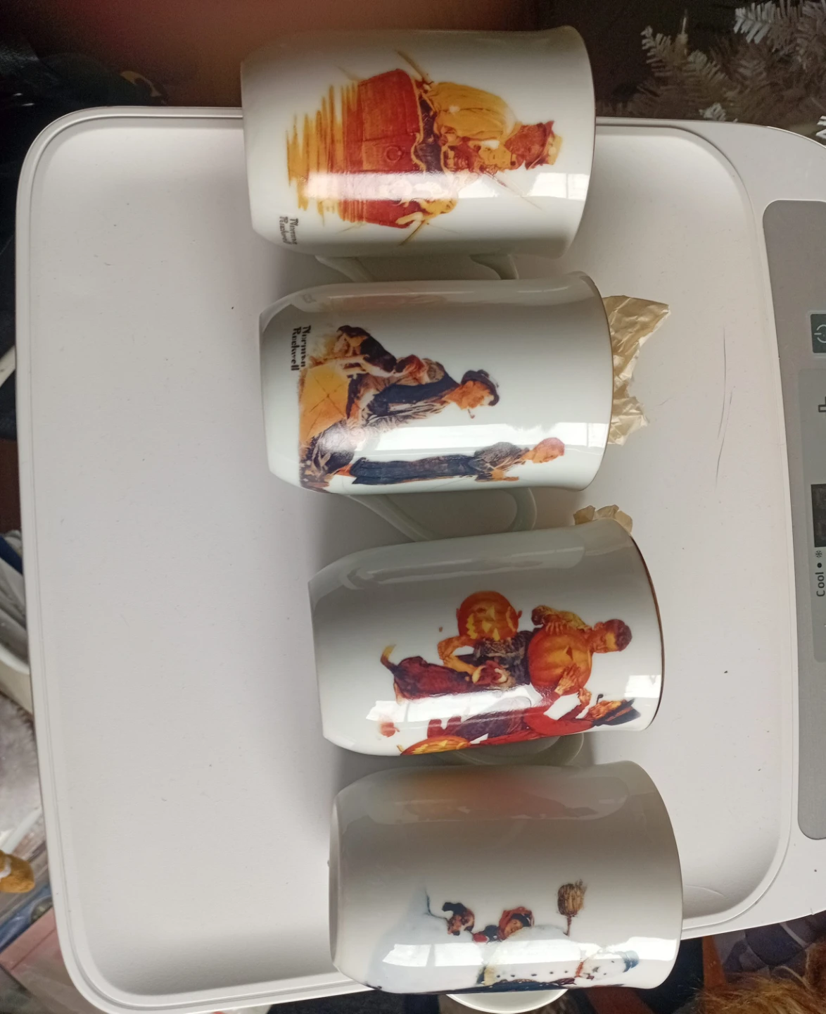 Norman Rockwell mugs
