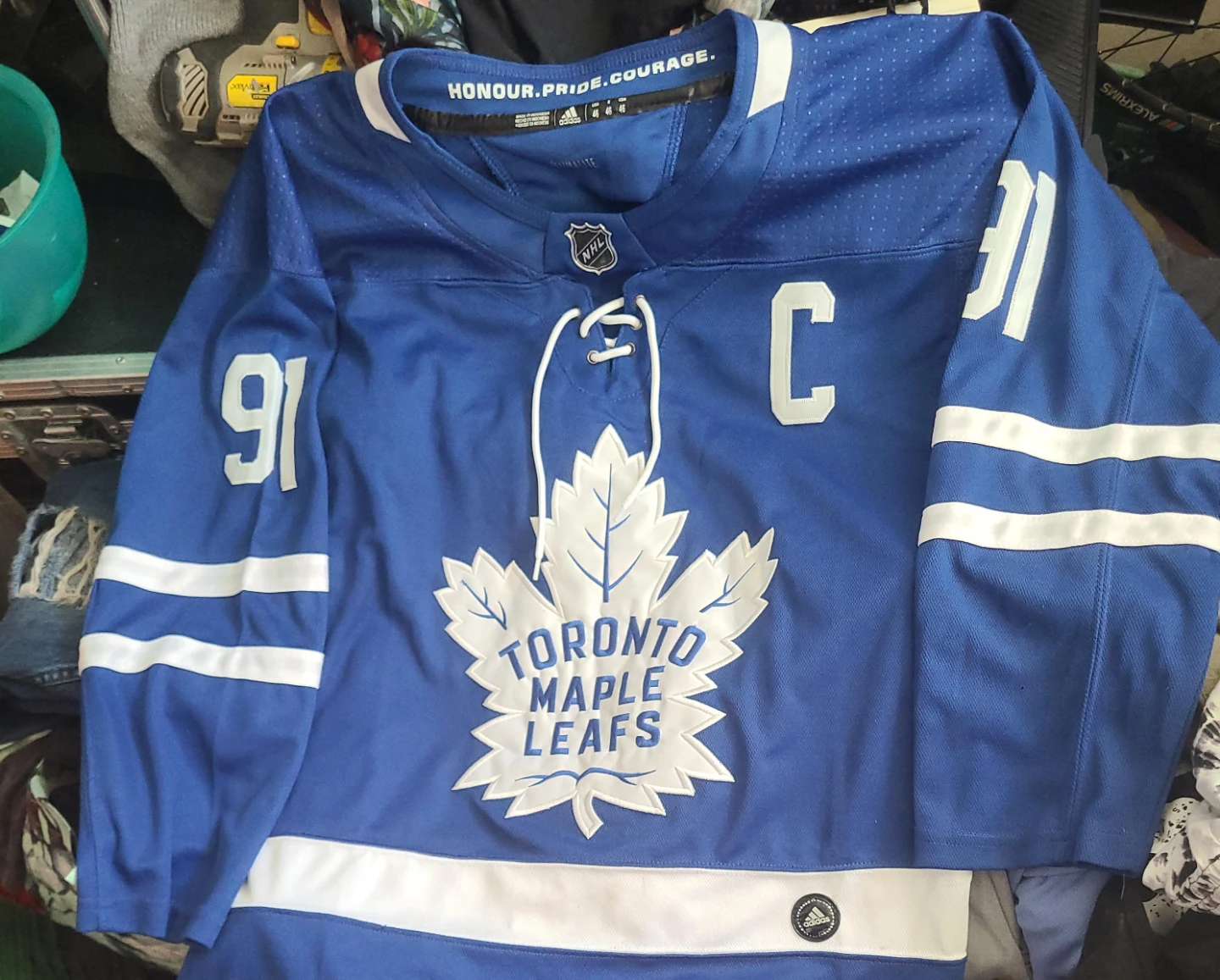 Adidas Toronto Maple Leafs Tavares #91 Hockey Jersey