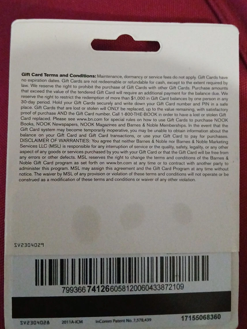 Barnes & Noble Gift Card