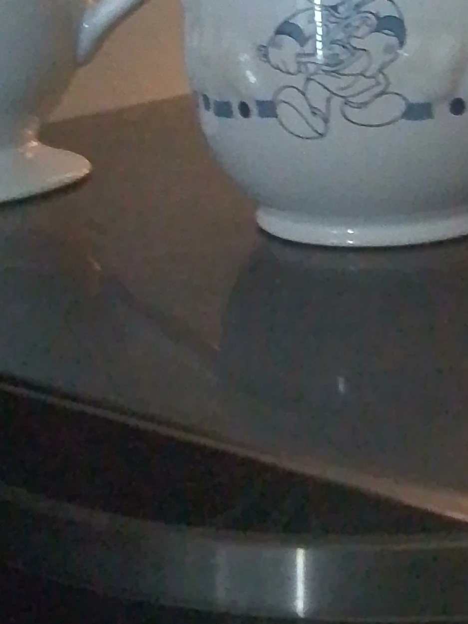 White Creamer with Mickey Mouse Design