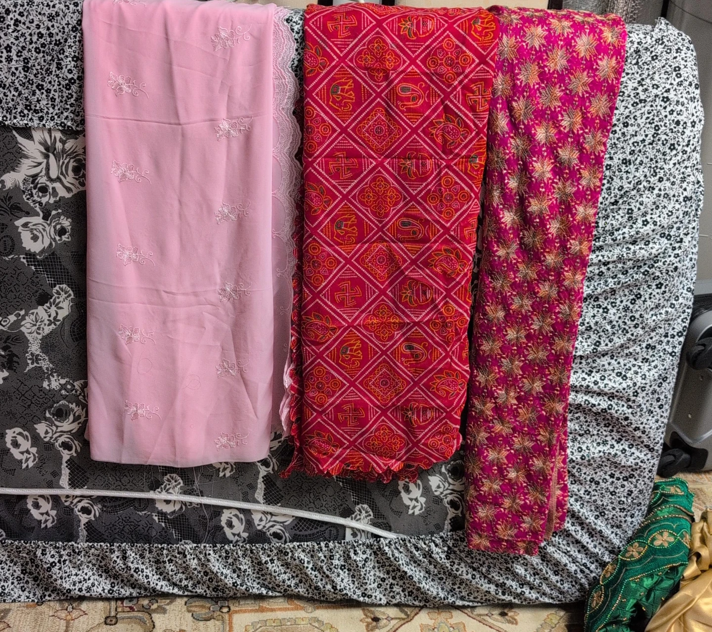 Fabric pieces for crafting duppta  $8 each