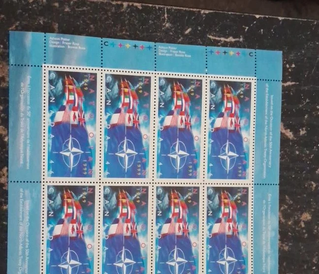 Canada NATO 50th Anniversary Stamp Sheet