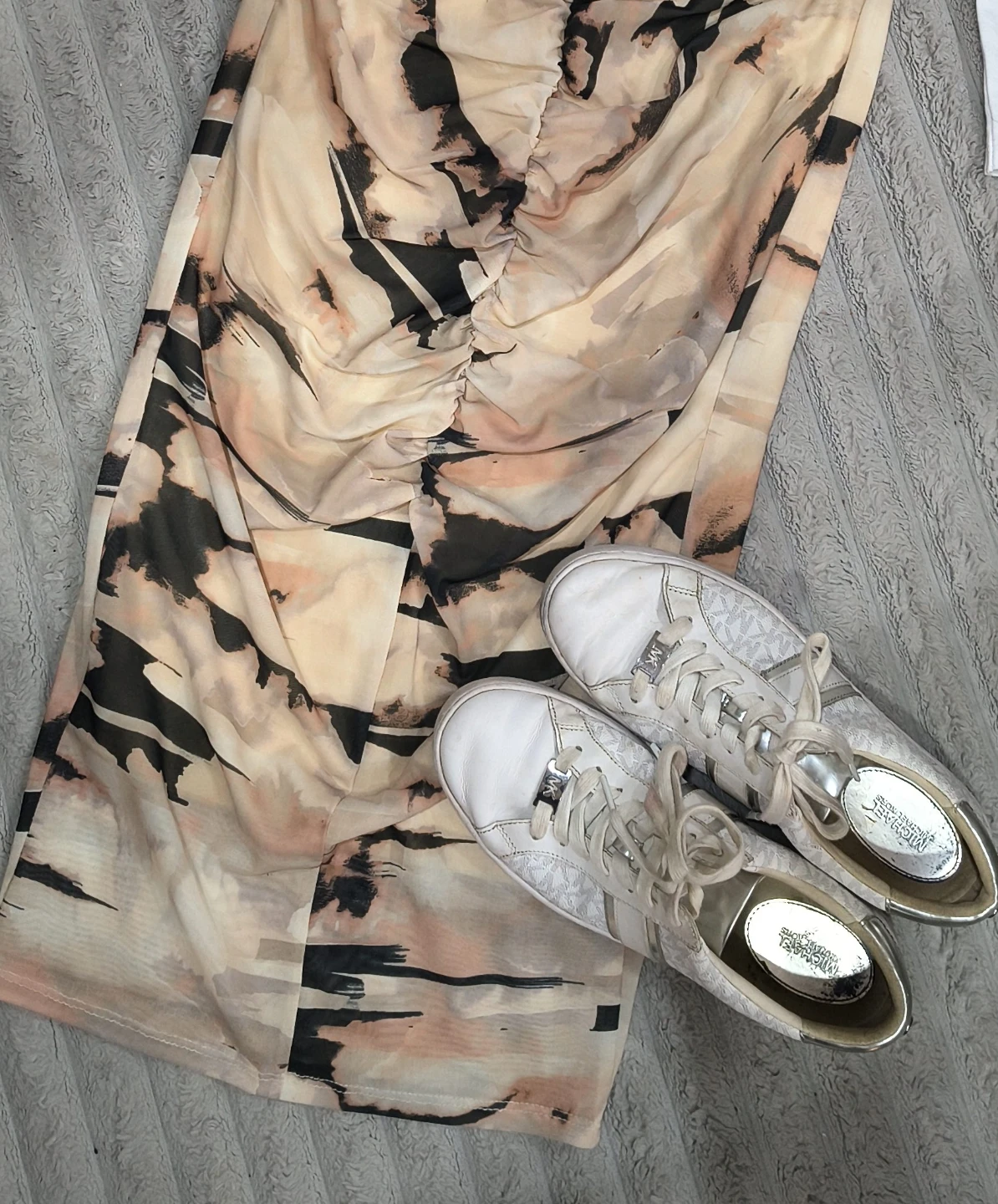 Michael Kors White Signature Sneakers