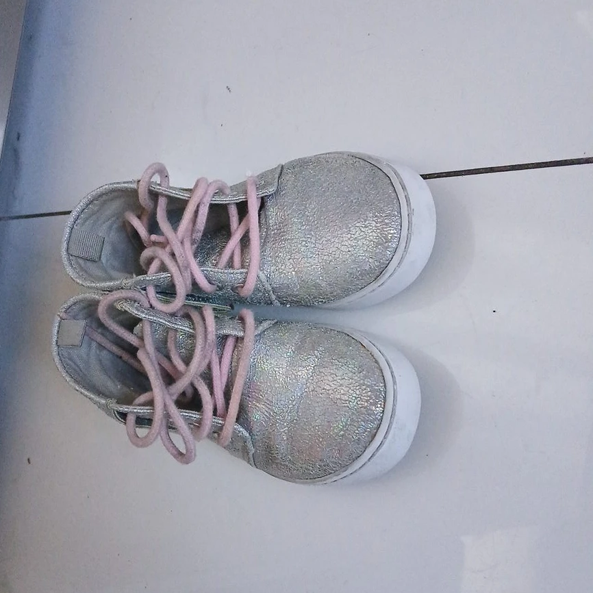 C8 Girls Glitter Fringe High-Top Sneakers
